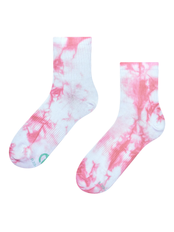 Crewsokken tie-dye Roze