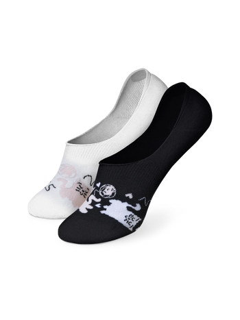 Vrolijke no-show sokken Slaperige katjes