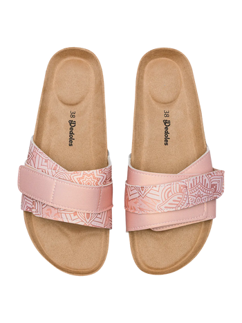 Kurksandalen voor dames Beige mandala