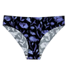 Naadloze damesslip Middernacht-klaproos