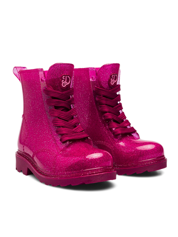 Regenlaarzen voor kinderen Roze glitter