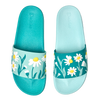 Vrolijke sliders Turquoise kamille