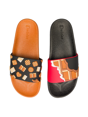 Vrolijke sliders Chocoladeliefde