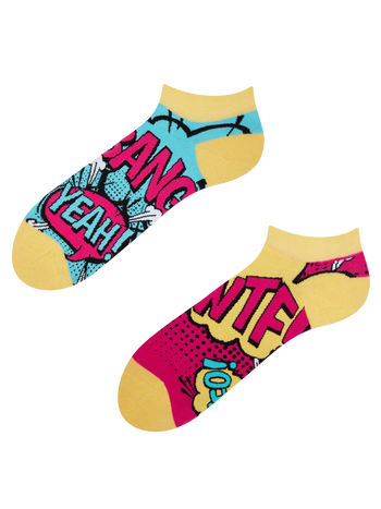 Vrolijke enkelsokken Strips