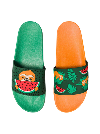 Vrolijke sliders Strandleven