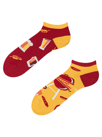 Vrolijke enkelsokken Bier en barbecue