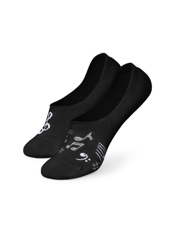 Vrolijke no-show sokken Muziek