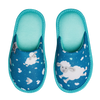 Vrolijke kinderslippers Schapen en wolken